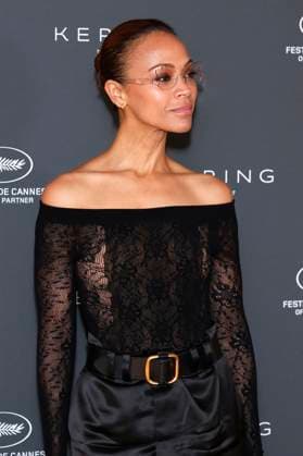 Zoe Saldana at the Kering Women in Motion Talk at the Festival de Cannes 2024 77 Cannes International Film Festival at the Majestic Hotel Cannes, 20 05 2024 Foto:xD.xBedrosianx xFuturexImagex saldana_4510