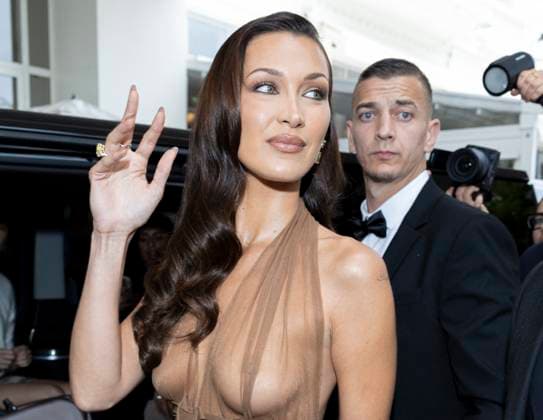 Cannes - Bella Hadid Exits The Martinez Bella Hadid leaves Martinez Hotel during 77th Cannes Film Festival. France, Cannes on May 20, 2024. Photo by Marco Piovanotto ABACAPRESS.COM Cannes France  Copyright: xPiovanottoxMarco ABACAx