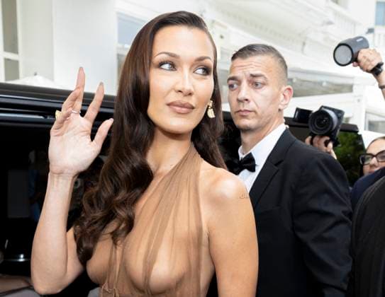Cannes - Bella Hadid Exits The Martinez Bella Hadid leaves Martinez Hotel during 77th Cannes Film Festival. France, Cannes on May 20, 2024. Photo by Marco Piovanotto ABACAPRESS.COM Cannes France  Copyright: xPiovanottoxMarco ABACAx