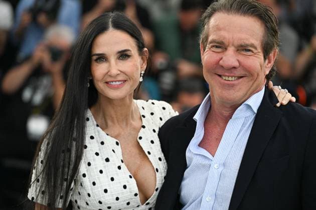 77eme Festival International du Film de Cannes Photocall du film 77th International Cannes Film Festival Photocall THE SUBSTANCE DEMI MOORE DENNIS QUAID 305236 2024 05 20 Cannes France  Copyright: xSergexArnalx xStarfacex STAR_305236_043