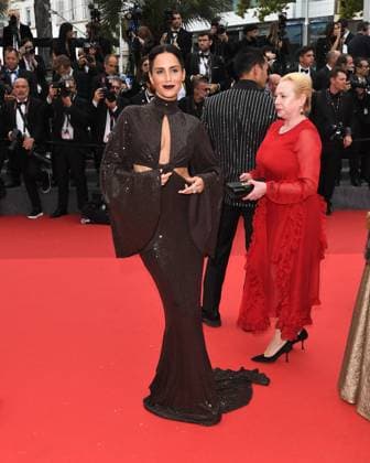 Cannes, 77th Cannes Film Festival 2024, Red carpet film The Apprentice In the photo: Gala Gonzalez  Copyright: xAlbertoxTerenghix xipa-agency.nex xPoolxPhotoxEventsx03x IPA_Agency_IPA46314123