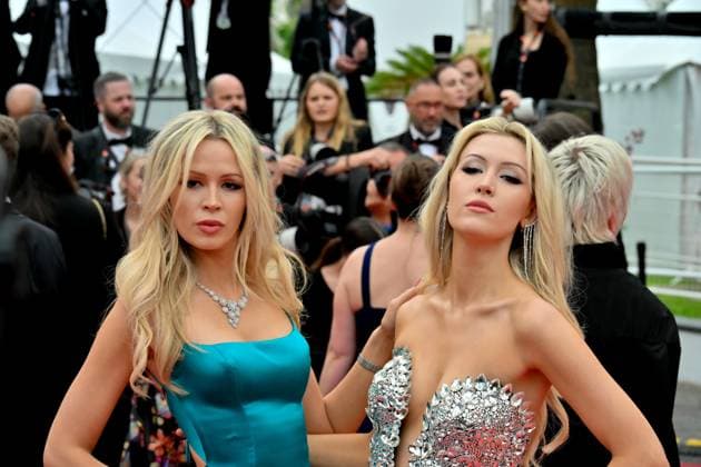 Cannes, 77th Cannes Film Festival 2024 Red Carpet The Apprentice Pictured: Olivia and Natasha Arben  Copyright: xManuelexMangiarotti xipa-agency.x x xipa-agencyxnetx IPA_Agency_IPA46315417