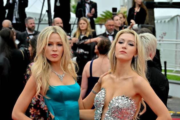 Cannes, 77th Cannes Film Festival 2024 Red Carpet The Apprentice Pictured: Olivia and Natasha Arben  Copyright: xManuelexMangiarotti xipa-agency.x x xipa-agencyxnetx IPA_Agency_IPA46315418