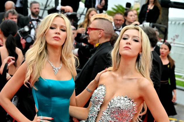 Cannes, 77th Cannes Film Festival 2024 Red Carpet The Apprentice Pictured: Olivia and Natasha Arben  Copyright: xManuelexMangiarotti xipa-agency.x x xipa-agencyxnetx IPA_Agency_IPA46315449