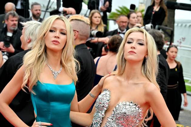 Cannes, 77th Cannes Film Festival 2024 Red Carpet The Apprentice Pictured: Olivia and Natasha Arben  Copyright: xManuelexMangiarotti xipa-agency.x x xipa-agencyxnetx IPA_Agency_IPA46315472