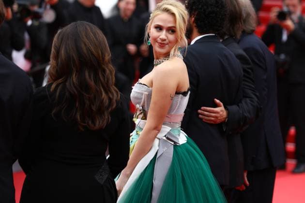 May 20, 2024, Cannes, Cote D azur, France: MARIA BAKALOVA walks the red carpet ahead of The Apprentice Premiere screening at the 77th Annual Cannes Film Festival at Palais des Festivals in Cannes, France Cannes France - ZUMAc179 20240520_zep_c179_109 Copyright: xMickaelxChavetx