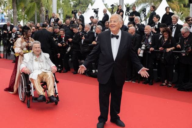 B Red carpet of the movie Â The Apprentice Â during the 77th Cannes International Film Festival Paul Loup Sulitzer et Supriya Ansuya Devi Rathoar, Massimo Gargia Red carpet of the movie Â The Apprentice Â during the 77th Cannes International Film Festival, au Palais des Festivals Ã Cannes On may 20th 2024 Olivier Borde Bestimage Red carpet of the movie Â The Apprentice Â during the 77th Cannes International Film Festival at the Palais des Festivals in Cannes, France On may 20th 2024 Cannes France  Copyright: xOLIVIERxBORDEx xBESTIMAGExOLIVIERxBORDEx xBESTIMAGEx