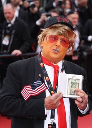 May 20, 2024, Cannes, France: Donald Trump impersonator attends the The Apprentice Red Carpet at the 77th annual Cannes Film Festival at Palais des Festivals on May 20, 2024 in Cannes, France. Cannes France - ZUMAs181 20240520_zea_s181_028 Copyright: xDGPx