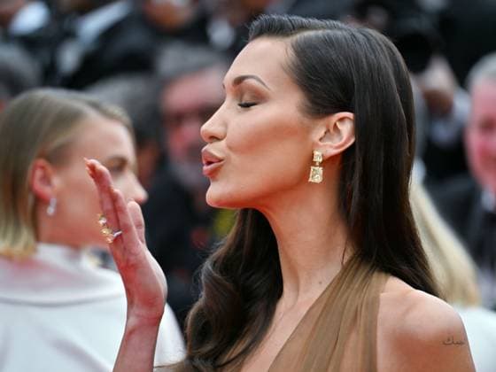 Cannes, France: Cannes, 77th Cannes Film Festival 2024, Seventh evening - Red carpet film The Apprentice - In the photo: Bella Hadid Cannes France  - ZUMAp169 20240520_zea_p169_1111 Copyright: xManuelexMangiarottix
