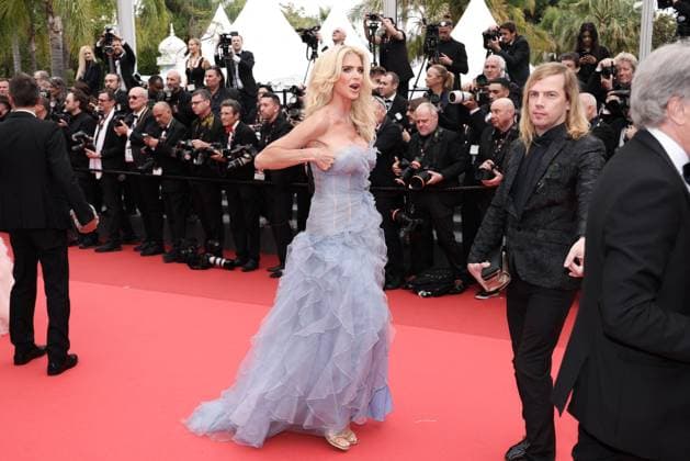 Cannes The Apprentice Screening DB Victoria Silvstedt attends the The Apprentice Red Carpet at the 77th annual Cannes Film Festival at Palais des Festivals on May 20, 2024 in Cannes, France. Photo by David Boyer ABACAPRESS.COM Cannes France  Copyright: xBoyerxDavid ABACAx
