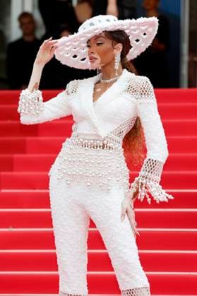 Winnie Harlow at the premiere of the feature film The Apprentice at the Festival de Cannes 2024 77 Cannes International Film Festival at the Palais des Festivals Cannes, 20 05 2024 Foto:xD.xBedrosianx xFuturexImagex apprentice_4546