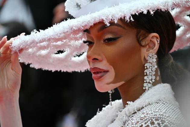 Cannes, 77th Cannes Film Festival 2024, Seventh evening - Red carpet film The Apprentice - In the photo: Winnie Harlow  Copyright: xManuelexMangiarottix xipa-agencyx xPoolxPhotoxEventsx03x IPA_Agency_IPA46320471