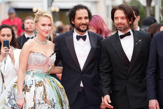 Maria Bakalova, Ali Abbasi and Sebastian Stan at the premiere of the feature film The Apprentice at the Festival de Cannes 2024 77 Cannes International Film Festival at the Palais des Festivals Cannes, 20 05 2024 Foto:xD.xBedrosianx xFuturexImagex apprentice_4612