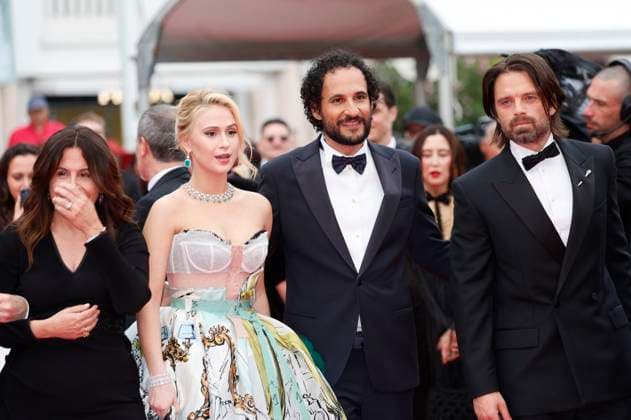 Amy Baer, Maria Bakalova, Ali Abbasi and Sebastian Stan at the premiere of the feature film The Apprentice at the Festival de Cannes 2024 77 Cannes International Film Festival at the Palais des Festivals Cannes, 20 05 2024 Foto:xD.xBedrosianx xFuturexImagex apprentice_4613