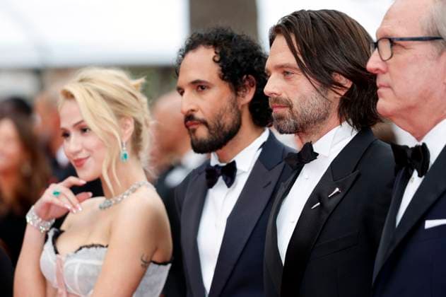 Maria Bakalova, Ali Abbasi, Sebastian Stan and Martin Donovan at the premiere of the feature film The Apprentice at the Festival de Cannes 2024 77 Cannes International Film Festival at the Palais des Festivals Cannes, 20 05 2024 Foto:xD.xBedrosianx xFuturexImagex apprentice_4615
