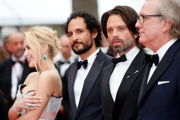 Maria Bakalova, Ali Abbasi, Sebastian Stan and Martin Donovan at the premiere of the feature film The Apprentice at the Festival de Cannes 2024 77 Cannes International Film Festival at the Palais des Festivals Cannes, 20 05 2024 Foto:xD.xBedrosianx xFuturexImagex apprentice_4617