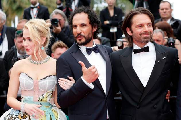 Maria Bakalova, Ali Abbasi and Sebastian Stan at the premiere of the feature film The Apprentice at the Festival de Cannes 2024 77 Cannes International Film Festival at the Palais des Festivals Cannes, 20 05 2024 Foto:xD.xBedrosianx xFuturexImagex apprentice_4622