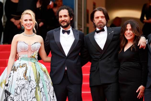Maria Bakalova, Ali Abbasi, Sebastian Stan and Amy Baer at the premiere of the feature film The Apprentice at the Festival de Cannes 2024 77 Cannes International Film Festival at the Palais des Festivals Cannes, 20 05 2024 Foto:xD.xBedrosianx xFuturexImagex apprentice_4628