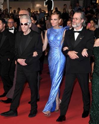 Cannes, 77th Cannes Film Festival 2024, Red carpet film The Shrouds (Les Linceuls) In the photo: Guy Pierce, Diane Kruger, David Cronenberg, Vincent Cassel  Copyright: xAlbertoxTerenghix xipa-agency.nex xPoolxPhotoxEventsx03x IPA_Agency_IPA46323841