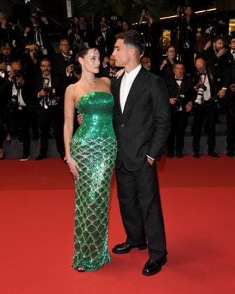 Cannes, 77th Cannes Film Festival 2024, Red carpet film The Shrouds (Les Linceuls) In the photo: Paulo Dybala, Oriana Sabatini  Copyright: xAlbertoxTerenghix xipa-agency.nex xPoolxPhotoxEventsx03x IPA_Agency_IPA46323800