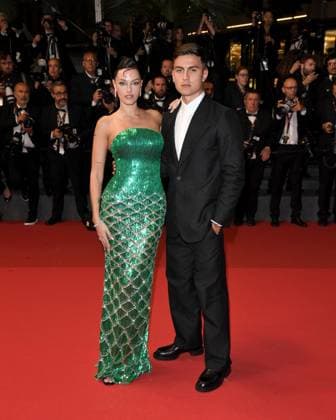 Cannes, France: Cannes, 77th Cannes Film Festival 2024, Red carpet film The Shrouds (Les Linceuls) In the photo: Paulo Dybala, Oriana Sabatini Cannes France  - ZUMAp169 20240520_zea_p169_1804 Copyright: xAlbertoxTerenghix