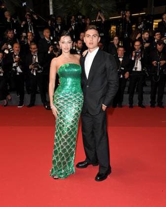 Cannes, France: Cannes, 77th Cannes Film Festival 2024, Red carpet film The Shrouds (Les Linceuls) In the photo: Paulo Dybala, Oriana Sabatini Cannes France  - ZUMAp169 20240520_zea_p169_1802 Copyright: xAlbertoxTerenghix