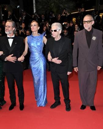 Cannes, France: Cannes, 77th Cannes Film Festival 2024, Red carpet film The Shrouds (Les Linceuls) In the photo: Guy Pierce, Diane Kruger, David Cronenberg, Vincent Cassel Cannes France  - ZUMAp169 20240520_zea_p169_1836 Copyright: xAlbertoxTerenghix