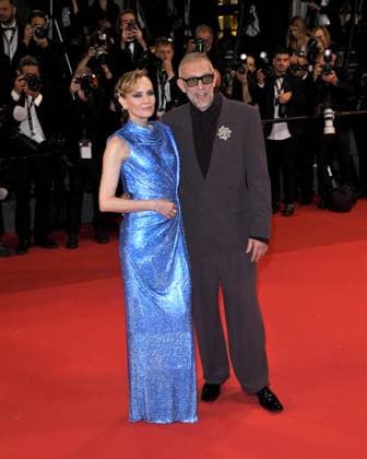Cannes, France: Cannes, 77th Cannes Film Festival 2024, Red carpet film The Shrouds (Les Linceuls) In the photo: Diane Kruger, Vincent Cassel Cannes France  - ZUMAp169 20240520_zea_p169_1830 Copyright: xAlbertoxTerenghix