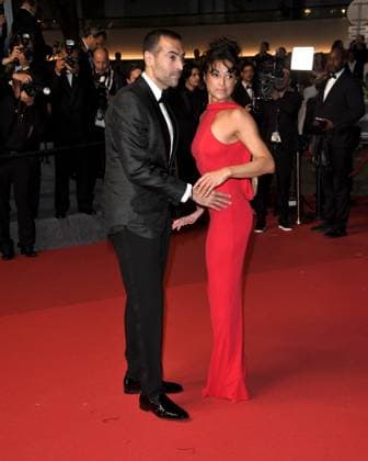 Cannes, 77th Cannes Film Festival 2024, Seventh evening - Red carpet film The Shrouds (Les Linceuls) Cannes, 77th Cannes Film Festival 2024, Red carpet film The Shrouds (Les Linceuls) In the photo: Mohammed Al Turki, Michelle Rodriguez Cannes France  Copyright: xIPA ABACAx