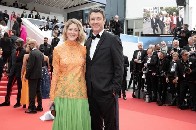 Annual Cannes Film Festival - The Apprentice Red Carpet - Cannes DN Benjamin Griveaux and wife Julia Minkowski attend The Apprentice Red Carpet at the 77th annual Cannes Film Festival at Palais des Festivals on May 20, 2024 in Cannes, France. Photo by David NIVIERE ABACAPRESS.COM CANNES France  Copyright: xNivierexDavid ABACAPRESS.COMx