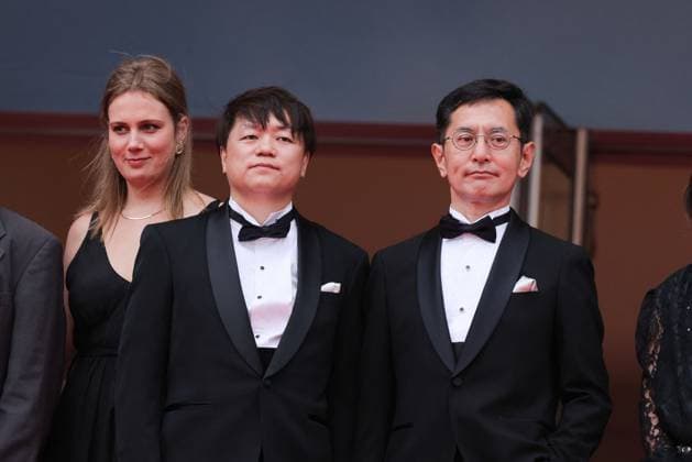 Cannes Palme D Or Winner Studio Ghibli Screening DB Kenichi Yoda, and Goro Miyazaki attending the Palme D Or Winner Studio Ghibli at the 77th annual Cannes Film Festival at Palais des Festivals on May 20, 2024 in Cannes, France. Photo by David Boyer ABACAPRESS.COM Cannes France  Copyright: xBoyerxDavid ABACAx