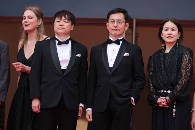 Cannes Palme D Or Winner Studio Ghibli Screening DB Kenichi Yoda, and Goro Miyazaki attending the Palme D Or Winner Studio Ghibli at the 77th annual Cannes Film Festival at Palais des Festivals on May 20, 2024 in Cannes, France. Photo by David Boyer ABACAPRESS.COM Cannes France  Copyright: xBoyerxDavid ABACAx