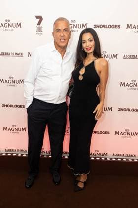 magnum day5 photocall Samy Naceri et sa compagne Sofia Athena SoirÃ e Iconoclast x 2 Horloges sur la plage Magnum lors du 77eme Festival International du Film de Cannes, France, le 20 mai 2024 Jeremy Melloul Magnum Cannes via Bestimage Magnum Beach Iconoclast x 2 Horloges party during the 77th Cannes International Film Festival on May 20, 2024 Cannes France  Copyright: xJeremyxMelloulx xMagnumxCannesxviaxBestimagexJeremyxMelloulx xMagnumxCannesxviaxBestimagex
