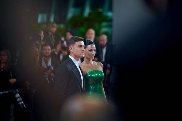 Cannes - The Shrouds Screening Oriana Sabatini and Paulo Dybala attends the The Shrouds (Les Linceuls) screening at the 77th annual Cannes Film Festival at Palais des Festivals on May 20, 2024 in Cannes, France. Photo by Franck Castel ABACAPRESS.COM Cannes France  Copyright: xCastelxFranck ABACAx