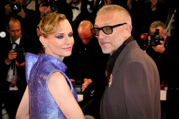 IPP Photo Daniele Cifala™ Cannes 20 05 2024 The Shrouds Les Linceuls Red Carpet The 77th Annual Cannes Film Festival in the photo Vincent Cassel and Diane Kruger Italy Photo Press World Copyright
