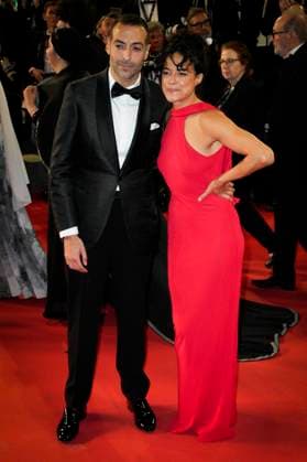 IPP Photo Daniele Cifala™ Cannes 20 05 2024 The Shrouds Les Linceuls Red Carpet The 77th Annual Cannes Film Festival in the photo Michelle Rodriguez and Mohammed Al Turki Italy Photo Press World Copyright
