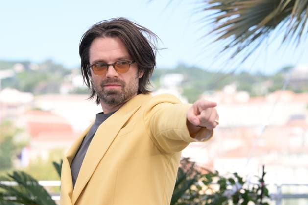 CANNES, FRANCE MAY 21 G D Sebastian STAN, actor, during the photocall of the film The Apprentice in competition at the 77th Cannes Film Festival at the Palais des Festivals on May 21, 2024 in Cannes, France CELEBRITES 77eme Festival de Cannes Photocall 21 05 2024 ValentinaClaret Panoramic 