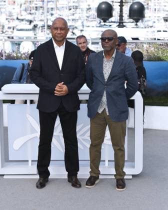 77th Cannes Film Festival 2024, Photocall film Ernest Cole, Lost And Found Cannes, 77th Cannes Film Festival 2024 Photocall film Ernest Cole, Lost And Found In the photo: Raoul Peck, Leslie Matlaisane Cannes France  Copyright: xIPA ABACAx