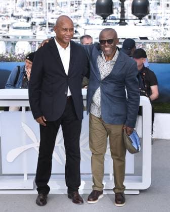 Cannes, France: Cannes, 77th Cannes Film Festival 2024 Photocall film Ernest Cole, Lost And Found In the photo: Raoul Peck, Leslie Matlaisane Cannes France  - ZUMAp169 20240521_zea_p169_177 Copyright: xAlbertoxTerenghix