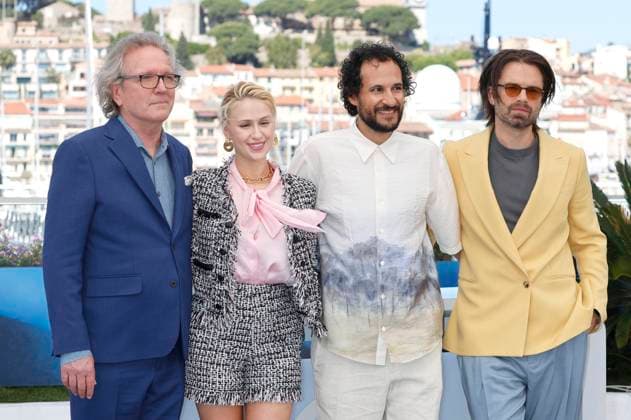 Martin Donovan, Maria Bakalova, Ali Abbasi and Sebastian Stan at the photocall for the feature film The Apprentice at the Festival de Cannes 2024 77 Cannes International Film Festival at the Palais des Festivals Cannes, 21 05 2024 Foto:xD.xBedrosianx xFuturexImagex apprentice_call_4511