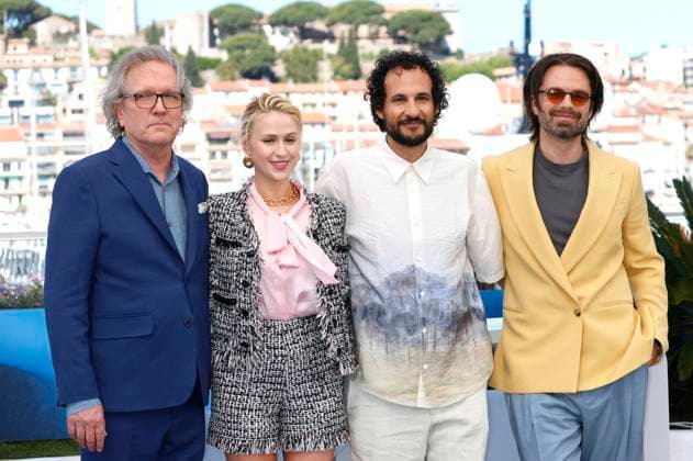 Martin Donovan, Maria Bakalova, Ali Abbasi and Sebastian Stan at the photocall for the feature film The Apprentice at the Festival de Cannes 2024 77 Cannes International Film Festival at the Palais des Festivals Cannes, 21 05 2024 Foto:xD.xBedrosianx xFuturexImagex apprentice_call_4513