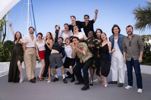 Cannes - Adami Photocall Hà loïse Janjaud, Adrien Dewitte, Mathilde Auneveux, Vanessa Guide, Sam Chemoul, Laetitia Pansanel, Tristan Pellegrino, Eliott Margueron, Merwane Tajouiti, Florian Lesieur, Liza Alegria Ndikita, Adib Cheikhi, Solange Sylva, Nina Meurisse, Abraham Wapler and Là on Plazol attend Adami photocall at the 77th annual Cannes Film Festival at Palais des Festivals on May 21, 2024 in Cannes, France. Photo by Shootpix ABACAPRESS.COM Cannes France Copyright: xShootpix ABACAx