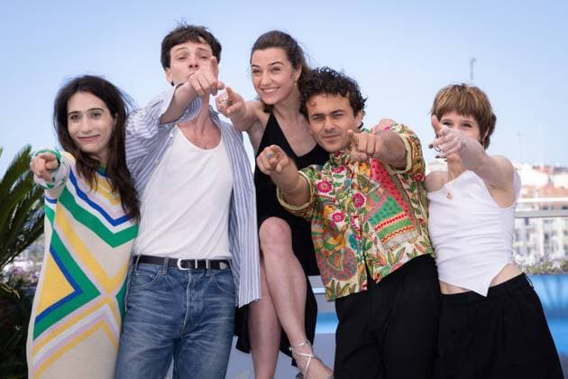 Cannes - Adami Photocall Solange Sylva, Eliott Margueron, Nina Meurisse, Merwane Tajouiti and Laetitia Pansanel attend Adami photocall at the 77th annual Cannes Film Festival at Palais des Festivals on May 21, 2024 in Cannes, France. Photo by Shootpix ABACAPRESS.COM Cannes France  Copyright: xShootpix ABACAx