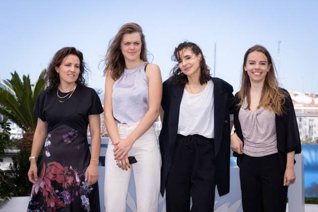 Cannes - Adami Photocall Laetitia Pansanel, Isis Prager, Maud Geffray and Anne de Boysson attend Adami photocall at the 77th annual Cannes Film Festival at Palais des Festivals on May 21, 2024 in Cannes, France. Photo by Shootpix ABACAPRESS.COM Cannes France  Copyright: xShootpix ABACAx