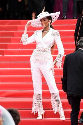 Winnie Harlow at The Apprentice film premiere on 20 05 2024 as part of the 77 Film Festival in Cannes Cannes Film Festival 2024 The Apprentice film premiere