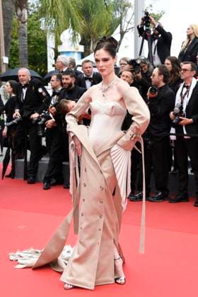 Coco Rocha at The Apprentice film premiere on 20 05 2024 as part of the 77 Film Festival in Cannes Cannes Film Festival 2024 The Apprentice film premiere