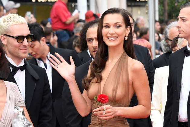 Bella Hadid at The Apprentice film premiere on 20 05 2024 as part of the 77 Film Festival in Cannes Cannes Film Festival 2024 The Apprentice film premiere