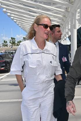 Cannes - Uma Thurman At Nice Airport Uma Thurman at Nice airport ahead the 77th Cannes Film Festival in Nice, France on May 21, 2024. Photo by Julien Reynaud APS-Medias ABACAPRESS.COM Nice France  Copyright: xReynaudxJulien APS-Medias ABACAx