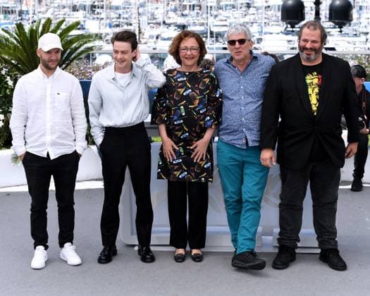 77th Cannes Film Festival 2024, Photocall film Misericordie Cannes, 77th Cannes Film Festival 2024 Photocall film Misericordie In the photo: David Ayala, Jean-Baptiste Durand, Catherine Frot, Felix Kysyl, Alain Guiraudie Cannes France  Copyright: xIPA ABACAx