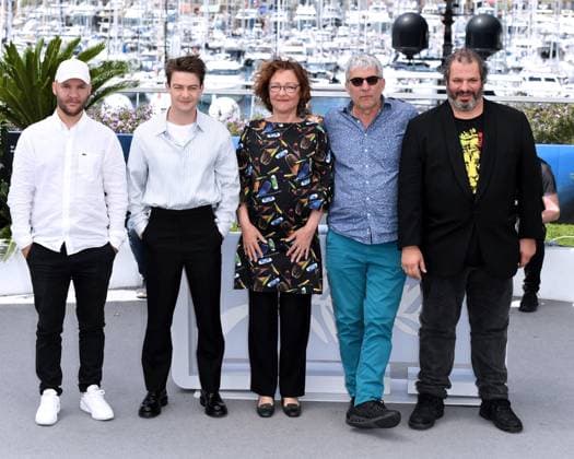 77th Cannes Film Festival 2024, Photocall film Misericordie Cannes, 77th Cannes Film Festival 2024 Photocall film Misericordie In the photo: David Ayala, Jean-Baptiste Durand, Catherine Frot, Felix Kysyl, Alain Guiraudie Cannes France  Copyright: xIPA ABACAx